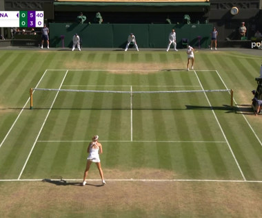 Wimbledon: Najlepsze akcje z meczów półfinałowych kobiet. WIDEO
