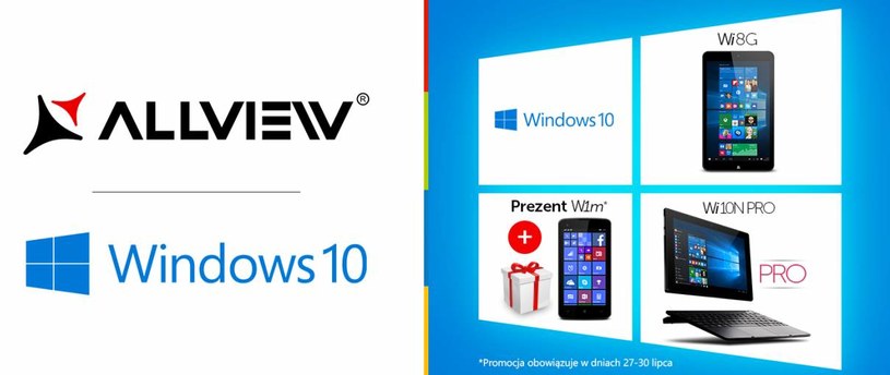 Windows 10 - tablety Allview /materiały prasowe