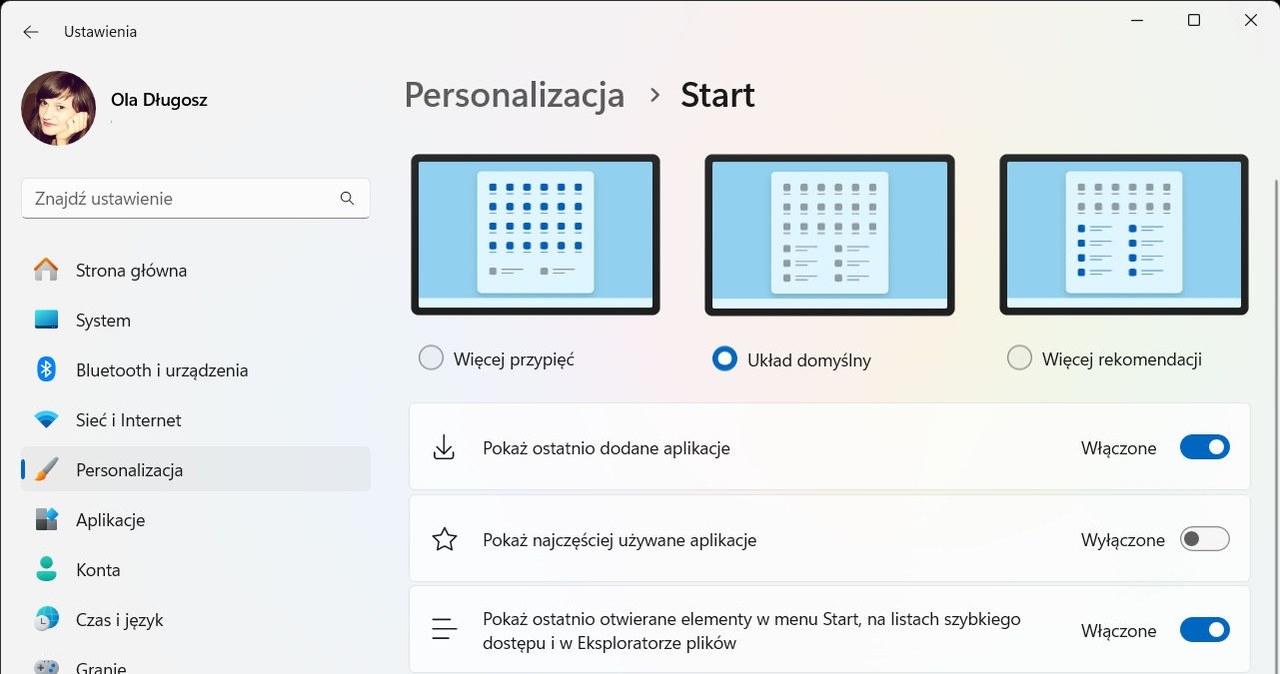 Windows 11 wyświetla reklamy w menu Start, ale można je wyłączyć. /Dawid Długosz /INTERIA.PL