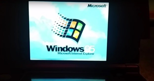 Windows 95 - fragment filmu z demonstracji systemu na konsoli Nintendo. Źródło: youtube.com /kanał: shutterbug20001 /materiały źródłowe