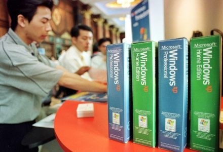 Windows XP - najpopularniejszy system operacyjny na świecie. Na razie to on jest królem. /AFP