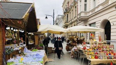 Wiosenna, świąteczna Piotrkowska w Łodzi