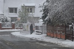 Wiosenny atak zimy w Myszkowie