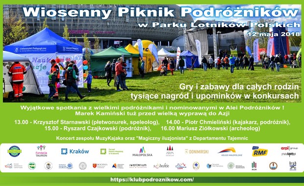 Wiosenny Piknik Podróżników w Parku Lotników Polskich w Krakowie