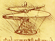 Wiropłat, projekt Leonarda da Vinci /Encyklopedia Internautica