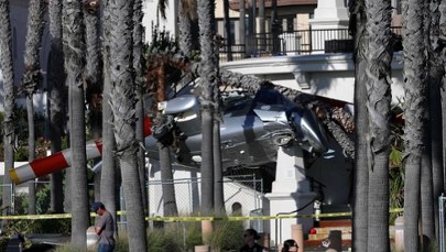 Wirowanie i katastrofa. Śmigłowiec rozbił się w Kalifornii. NAGRANIE