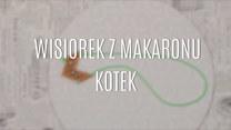 Wisiorek z makaronu - kotek