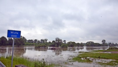 Wisła w Bieruniu poza korytem