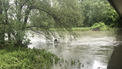 Wisła w Jawiszowicach ma już 6 m głębokości. Synoptycy zapowiadają ulewy