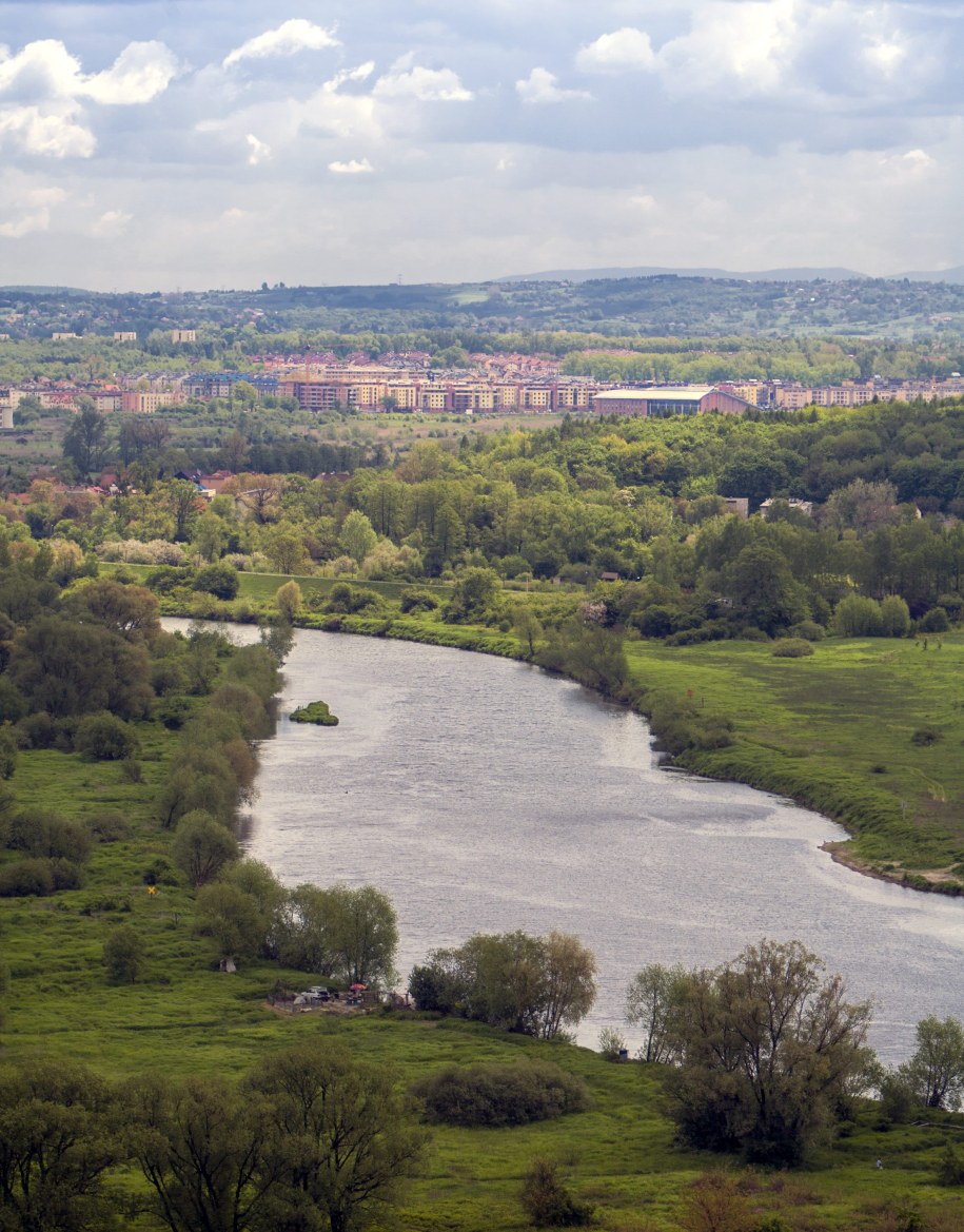 Wisła w Przegorzałach /Jerzy Ochoński   /PAP