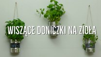 Wiszące doniczki na zioła z puszek