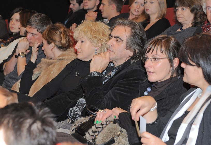 Witold Paszt z żoną na premierze filmu "Rewers", 2009 rok /Pawel Przybyszewski/mwmedia /MWMedia
