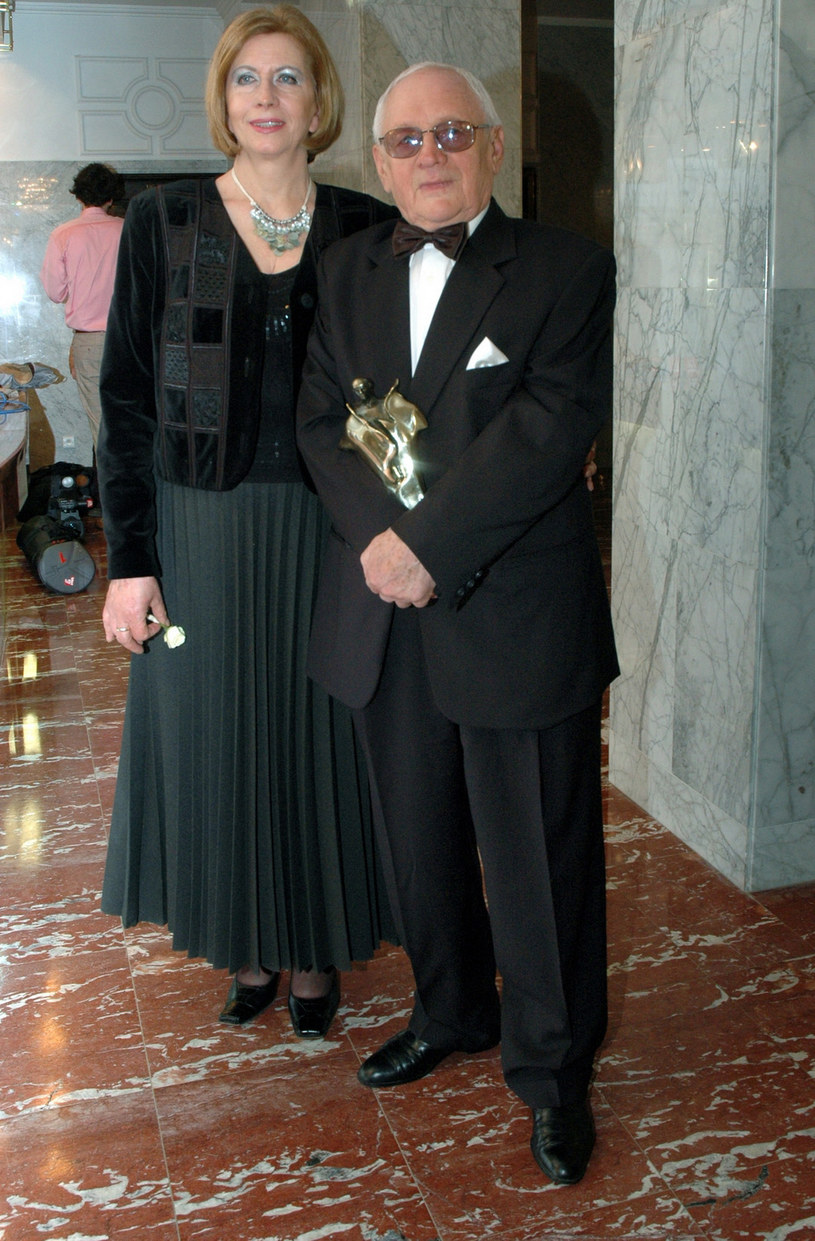 Witold Pyrkosz z żoną Krystyną w 2005 roku /Marek Ulatowski /MWMedia