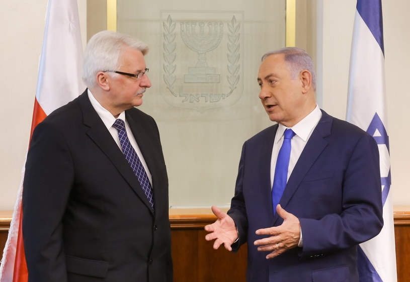 Witold Waszczykowski i Benjamin Netanjahu /Paweł Supernak /PAP