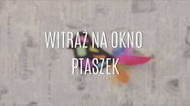 Witraż na okno - ptaszek