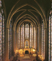 Witraż w Sainte-Chapelle, Paryż /Encyklopedia Internautica