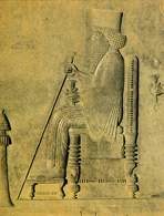 Wizerunek Dariusza I Wielkiego z reliefu na schodach Apadany /Encyklopedia Internautica