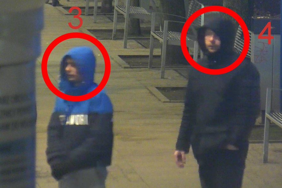Wizerunek pięciu z nich zarejestrowały kamery. /Policja