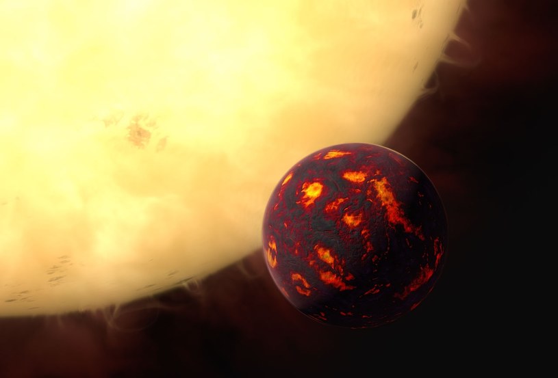 Wizja artystyczna egzoplanety Janssen. Superziemia ma znaczną atmosferę. /ESA/Hubble, M. Kornmesser /materiał zewnętrzny
