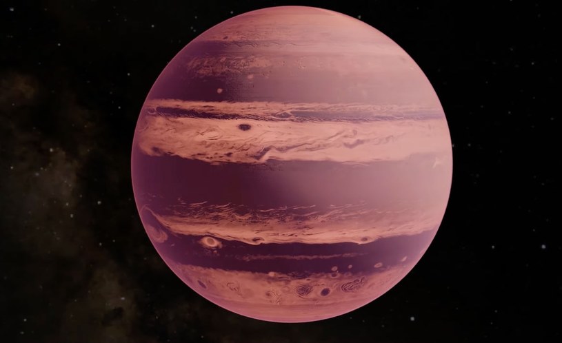 Wizja artystyczna egzoplanety LHS 3154b /YouTube/abbyminnich /materiał zewnętrzny