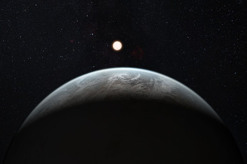 Wizja artystyczna egzoplanety /ESO/M. Kornmesser /materiał zewnętrzny