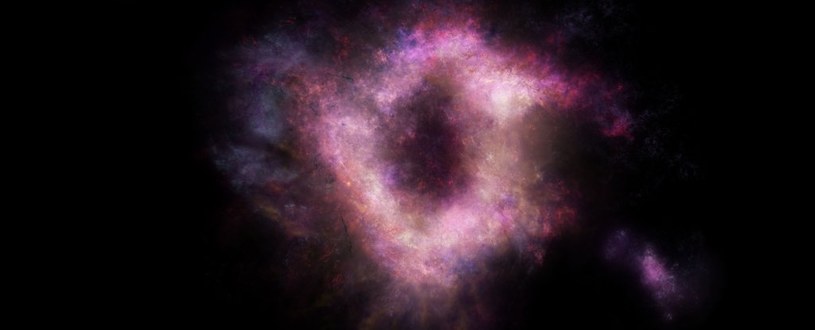 Wizja artystyczna galaktyki R5519 /materiały prasowe