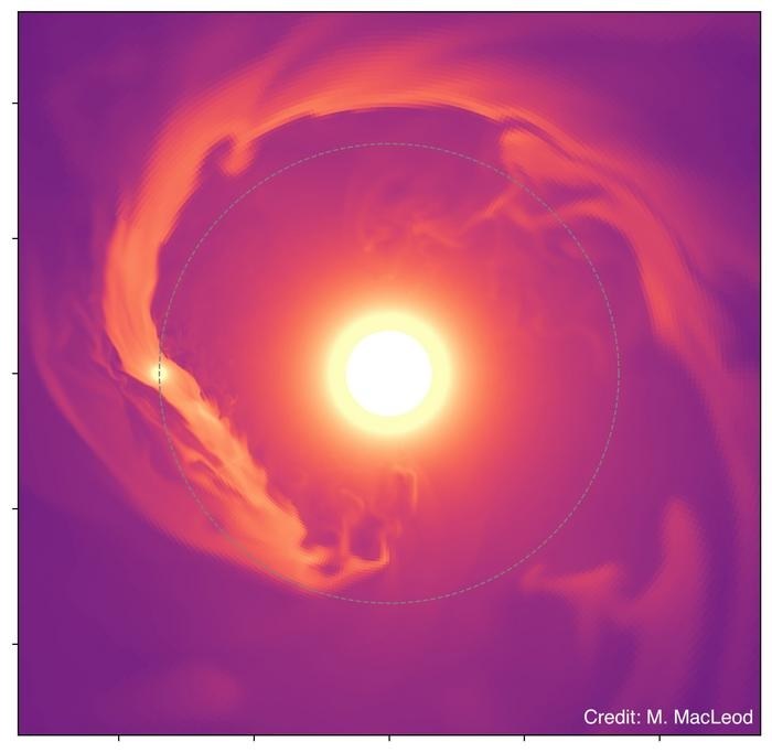 Wizja artystyczna gorącego jowisza z gazowym ogonem /Zhang et al., Sci. Adv. 9, eadf8736 (2023) /materiał zewnętrzny