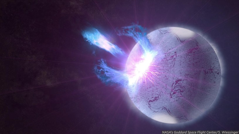 Wizja artystyczna jak może wyglądać trzęsienie gwiazdy neutronowej /@BrianKoberlein /Twitter
