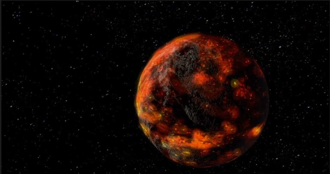Wizja artystyczna oceanu magmowego na Księżycu /materiały prasowe
