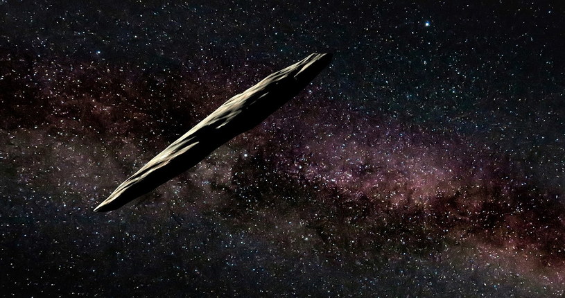 Wizja artystyczna Oumuamua /materiały prasowe