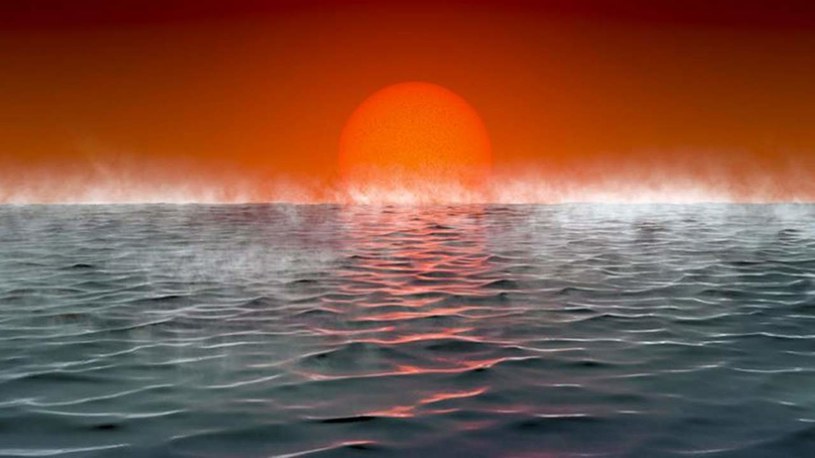 Wizja artystyczna planety hyceańskiej pokrytej globalnym oceanem /materiały prasowe