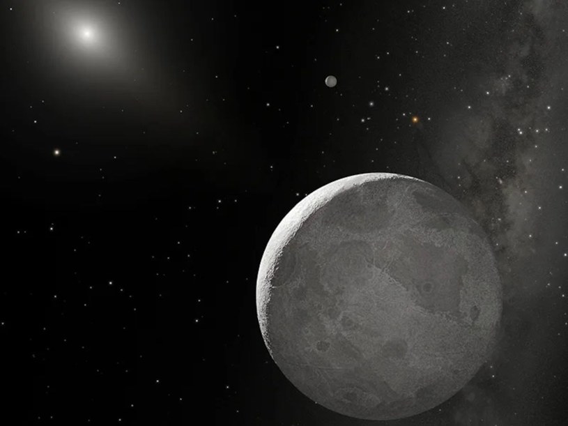 Wizja artystyczna planety karłowatej Eris /NASA/ESA/STScI /materiał zewnętrzny