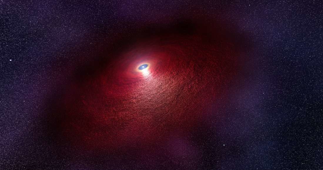 Wizja artystyczna pulsara RX J0806.4-4123 z ciepłym dyskiem otaczającym gwiazdę /materiały prasowe