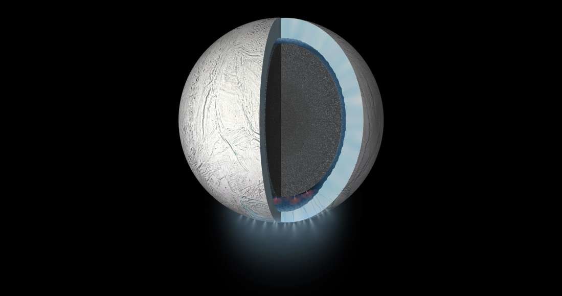 Wizja artystyczna struktury Enceladusa /materiały prasowe