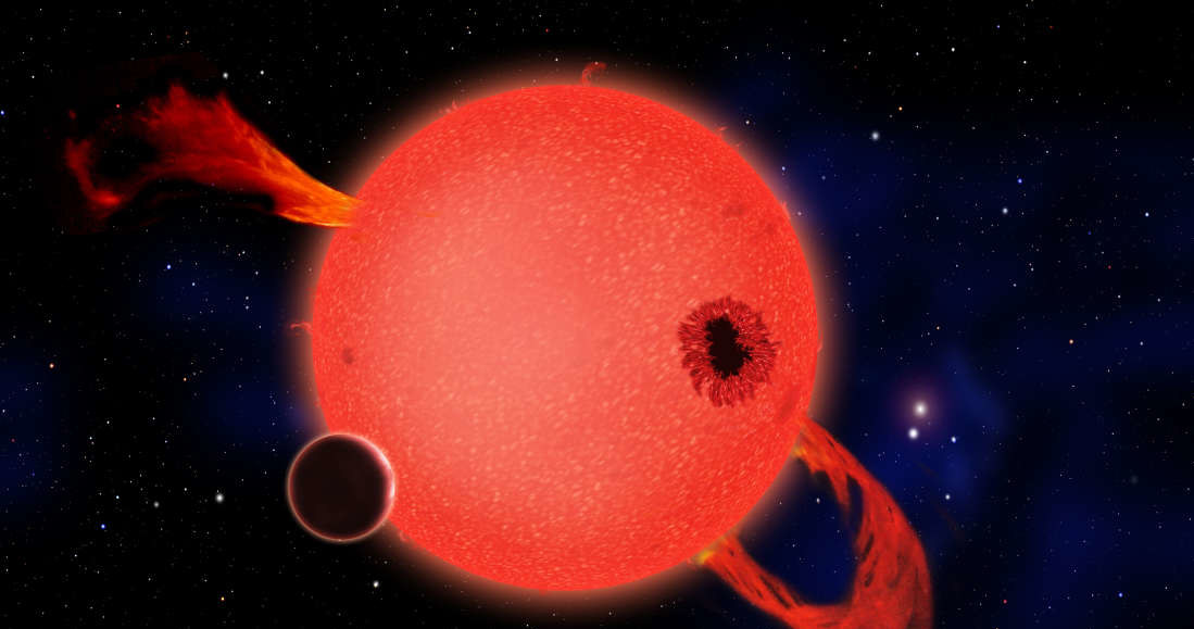 Wizja artystyczna układu planet krażących wokół GJ 536 /materiały prasowe