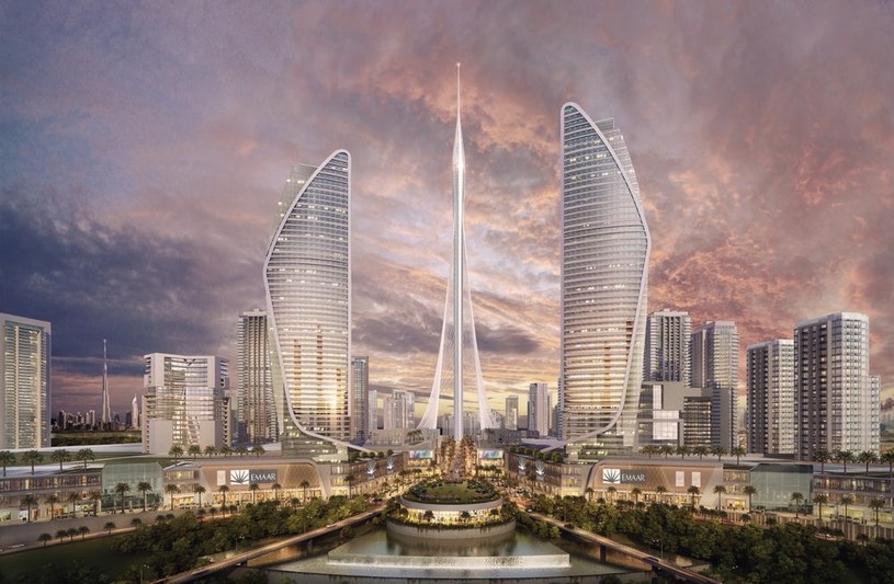 Wizja Dubai Creek Tower autorstwa Santiago Calatravy /materiały prasowe
