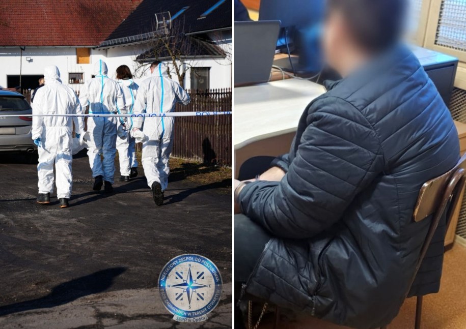 Wizja lokalna w Kadłubie, fot. Policja Opole /