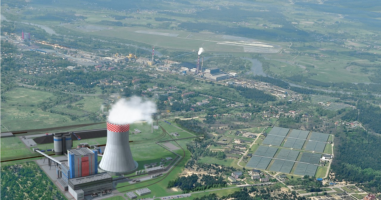 Wizualizacja bloku na węgiel kamienny Ostrołęka C. Tak miał wyglądać ostatni wielki projekt energetyczny w Polsce oparty na "czarnym" paliwie. /materiały prasowe