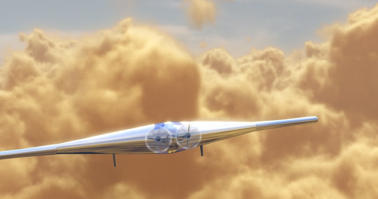 Wizualizacja drona VAMP lecącego nad wenusjańskimi chmurami. /materiały prasowe