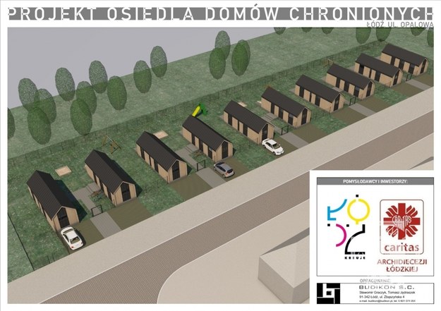 Wizualizacja mini osiedla /Łódzka kuria /Materiały prasowe