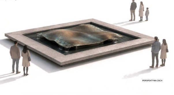 Wizualizacja nowej fontanny /Zarząd Infrastruktury Wodnej w Krakowie /Materiały prasowe