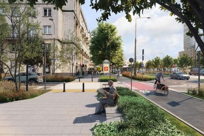 Wizualizacja nowej Marszałkowskiej /ZDM Warszawa /Materiały prasowe