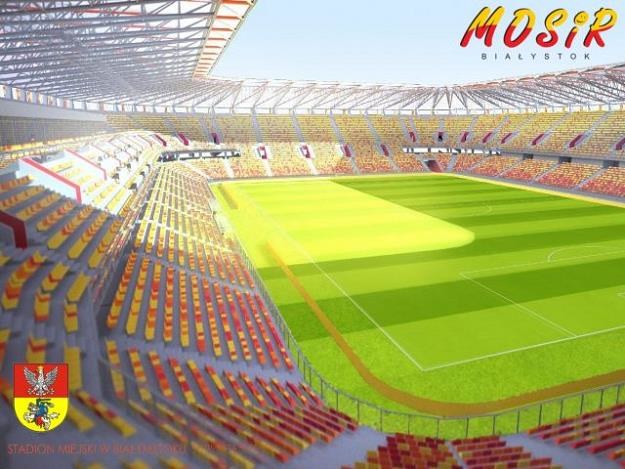 Wizualizacja projektu stadionu w Białymstoku. Źródło: Jagiellonia /