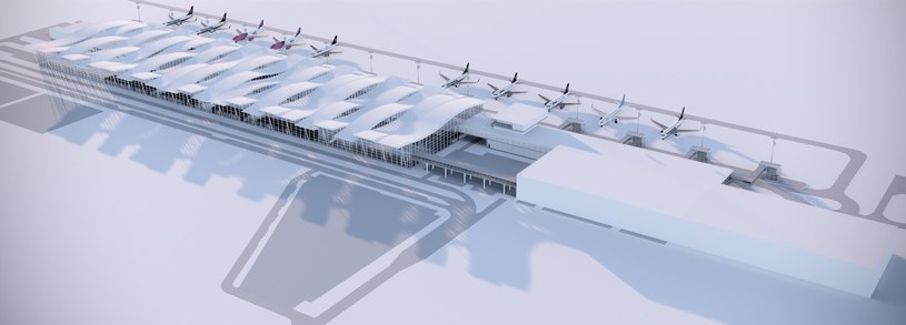 Wizualizacja przebudowy wrocławskiego lotniska. /Wroclaw Airport /materiały prasowe