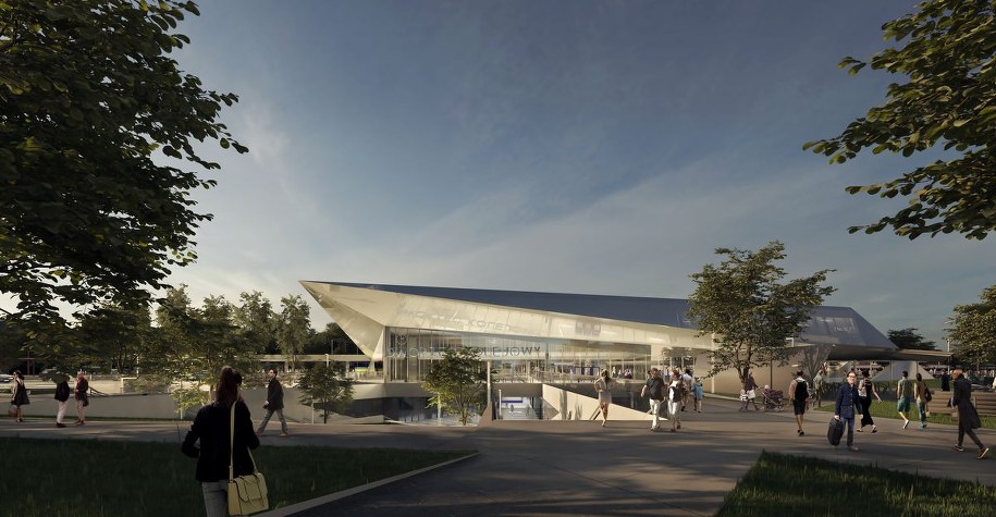 Wizualizacja przyszłego dworca głównego w Olsztynie /PKP /Materiały prasowe