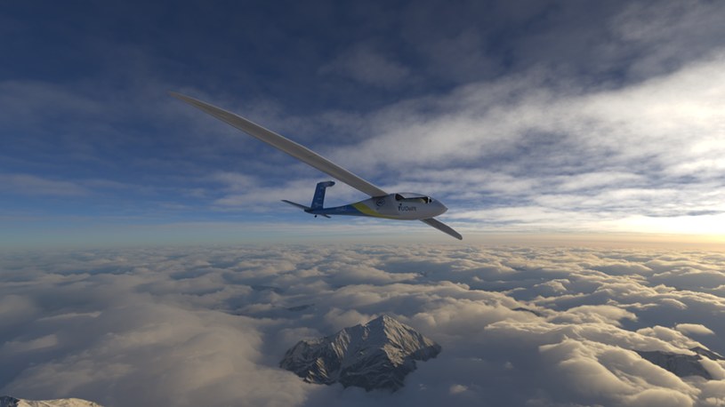 Wizualizacja samolotu Phoenix napędzanego wodorem, którego pełnowymiarowa wersja powstanie w 2025 roku /AeroDelft /materiały prasowe