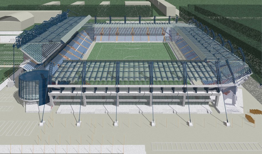 Wizualizacja stadionu Wisły Kraków &nbsp; /Fot. Biuro prasowe Euro 2012 /poboczem.pl