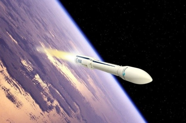 Wizualizacja startu rakiety Vega /materiały prasowe