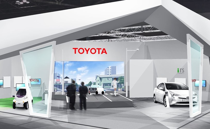 Wizualizacja stoiska Toyoty, skupiającego się na inteligentnym transporcie, na targach w Tokio /Informacja prasowa