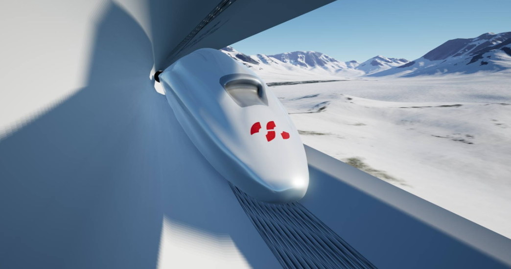 Wizualizacja szwajcarskiego Hyperloopa. Fot. Distributed Electrical Systems Laboratory (DESL), /materiały prasowe